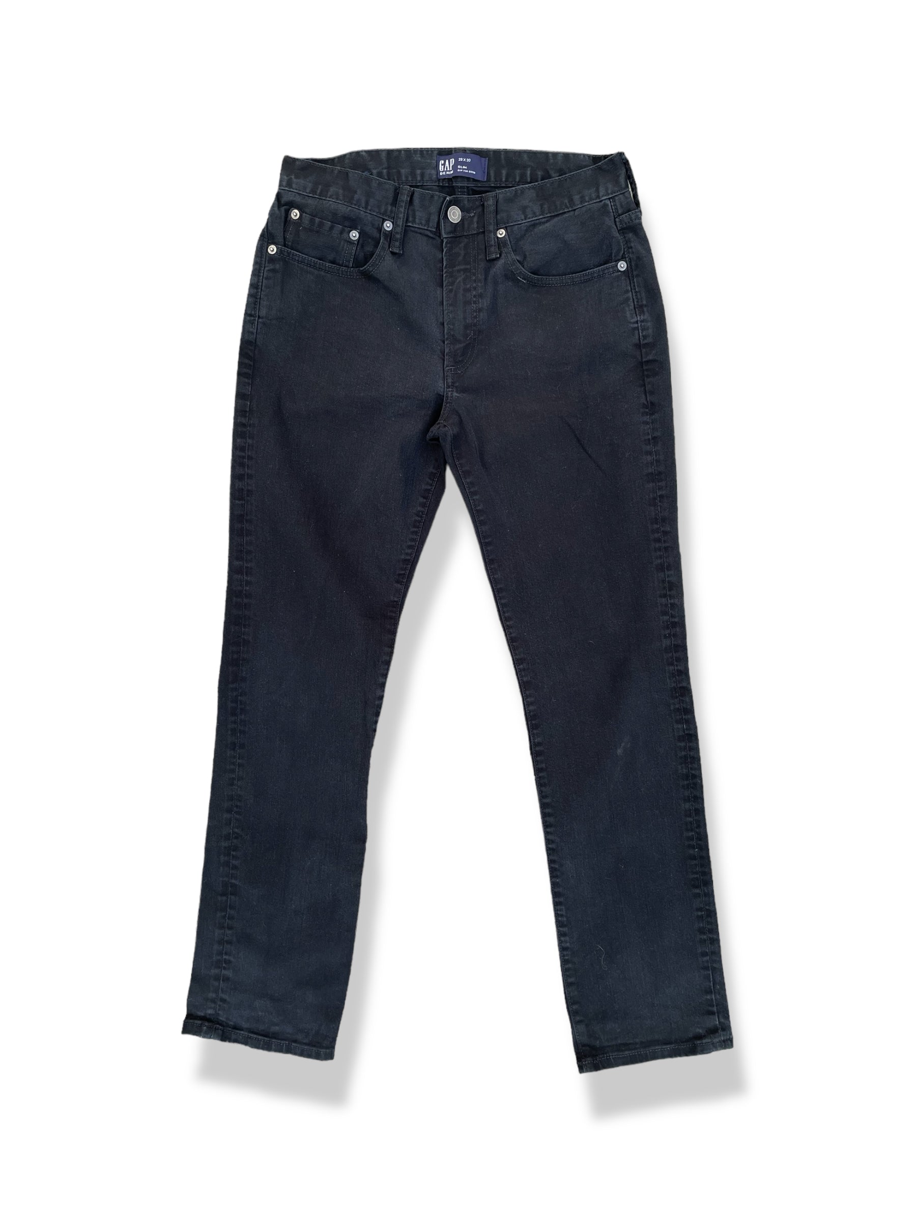 Pantal n de mezclilla color negro Gap Denim corte Slim