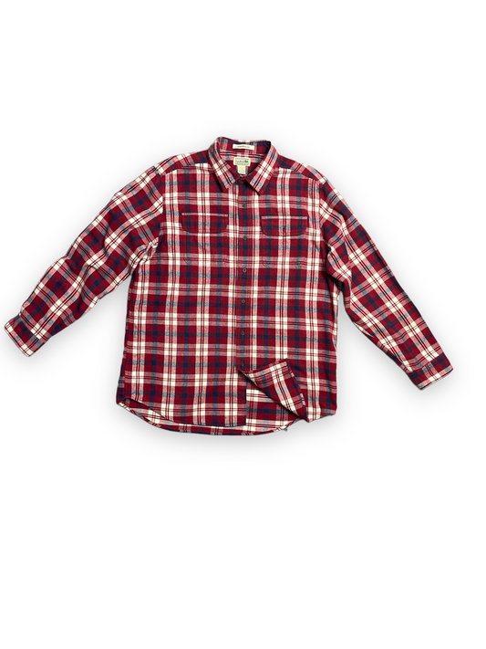 Camisa Flannel L.L Bean Roja/ Blanco